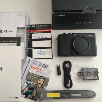Fujifilm X-E4 Digital Camera Body in Box with all Accessories