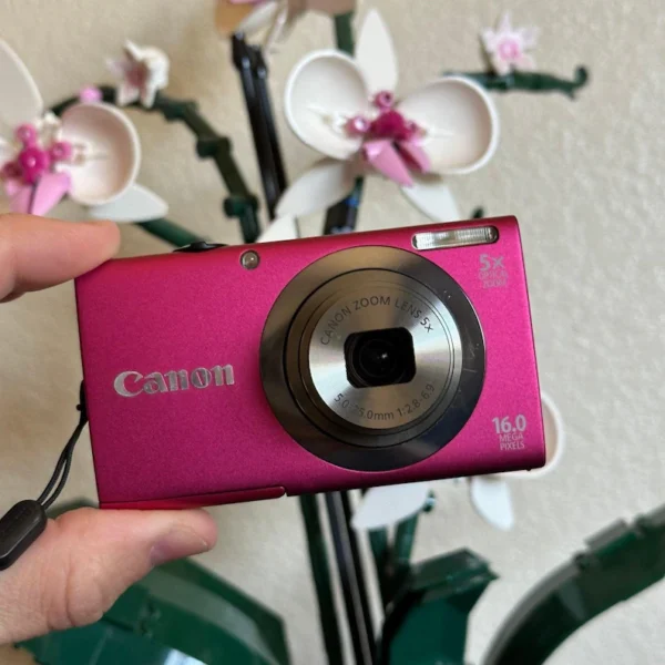 Canon PowerShot A2300 Digital Camera 16MP Compact Point & Shoot Zoom Lens Pink - Image 5